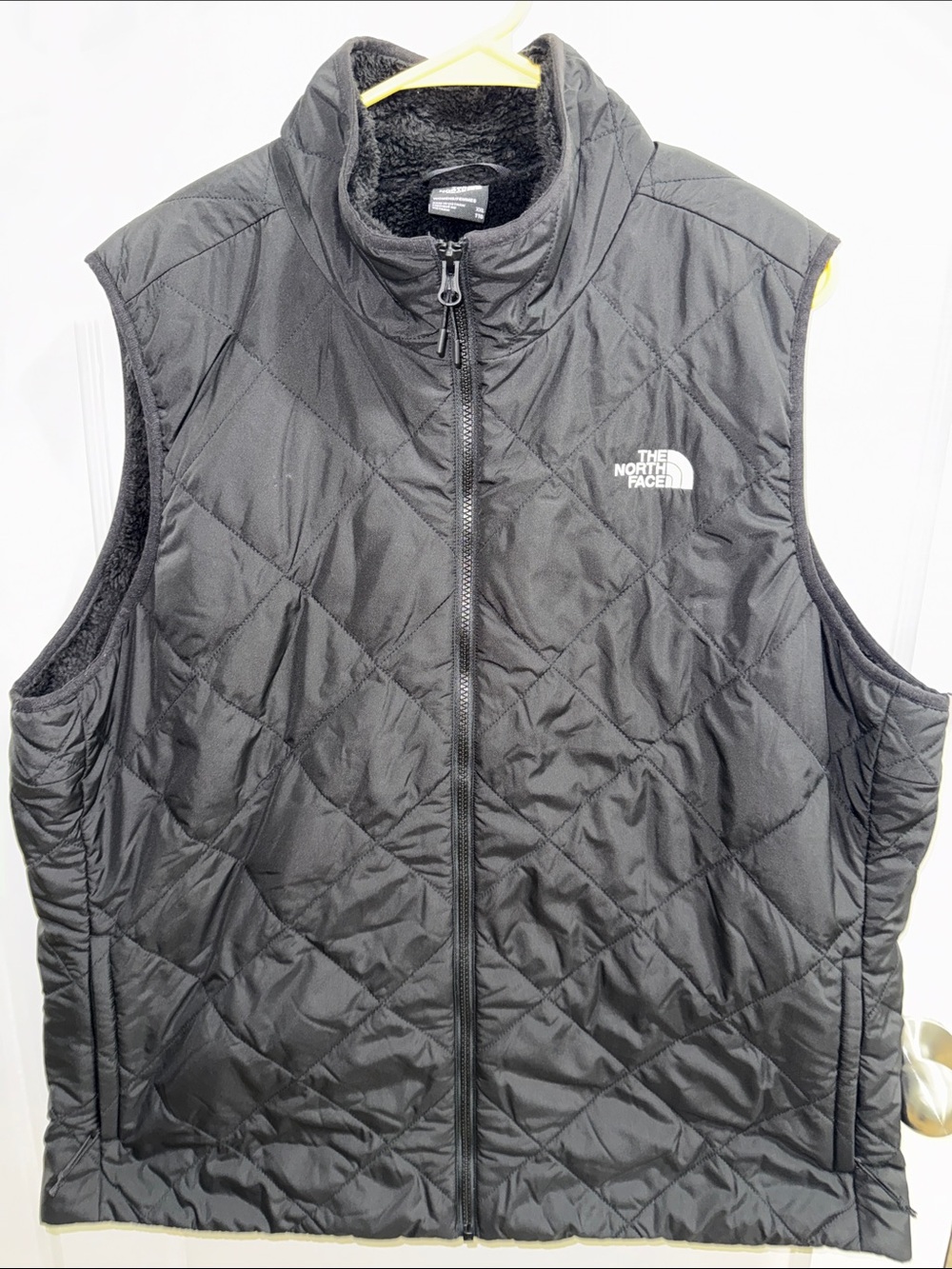 Northface - light puffer vest - Sherpa fleece lining XXL